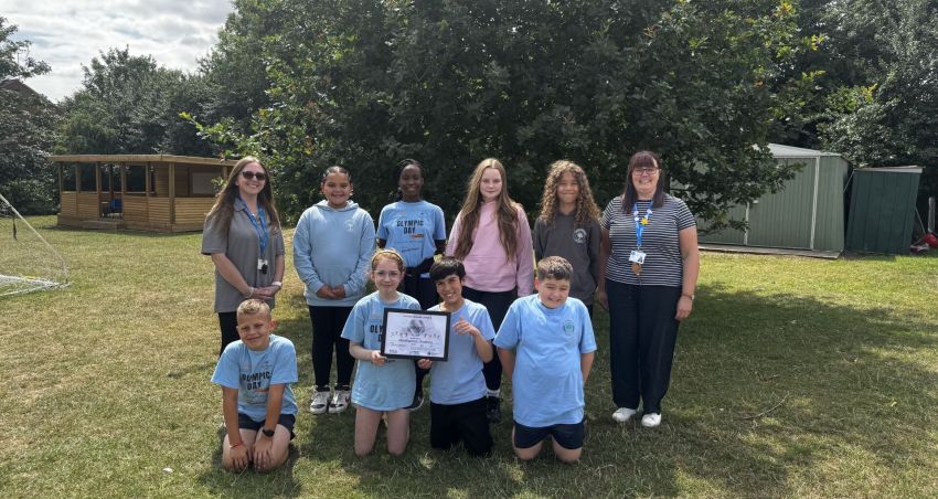 Hardingstone Academy celebrates Silver Healthy Schools Award